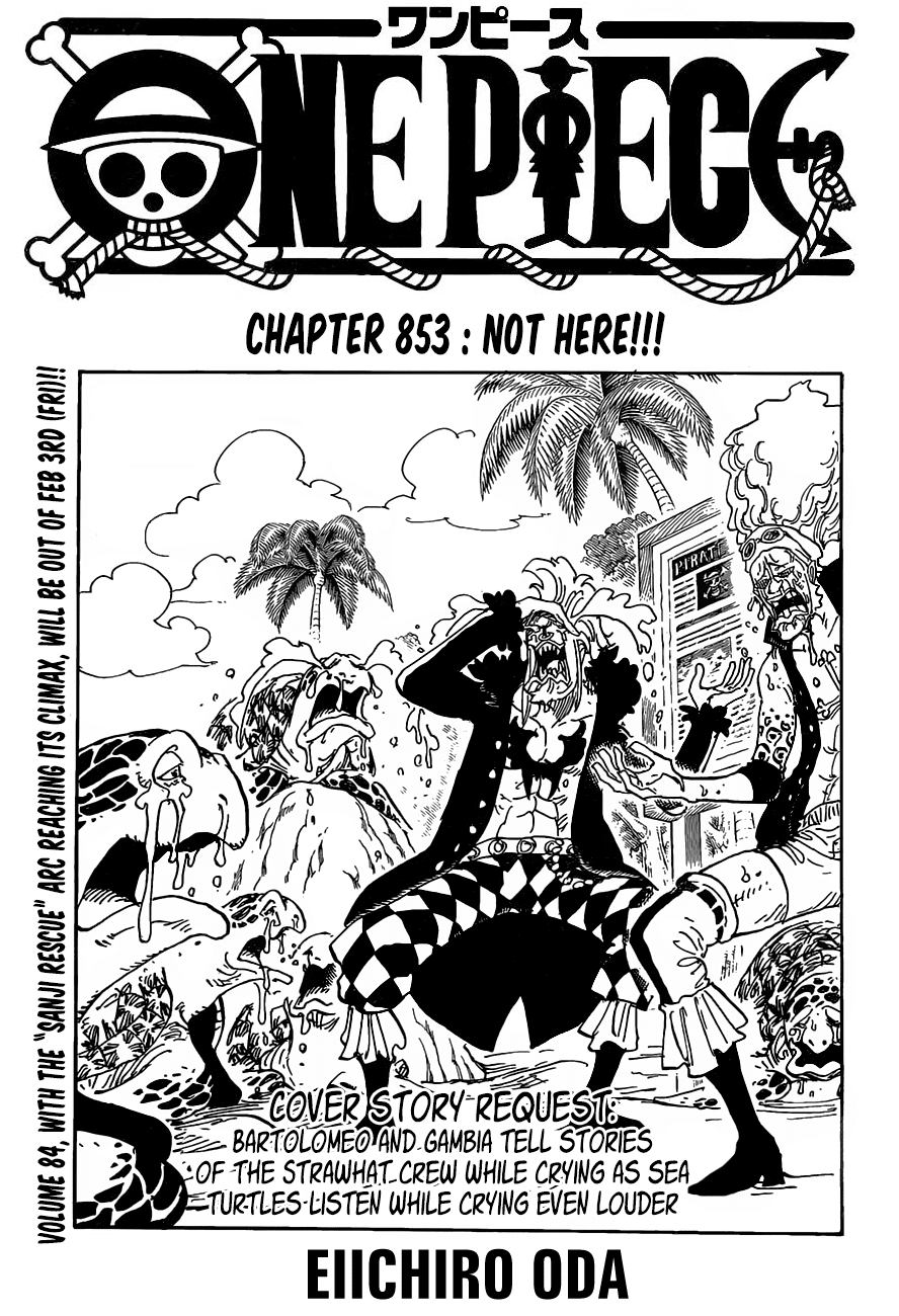 One Piece, Chapter 853 image 01